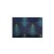 Wrapables Large Foldable Tote Nylon Reusable Grocery Bags, Blue Echo